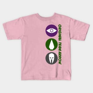 Original Team Arrow - Colorful Symbols - Hero Logos Kids T-Shirt